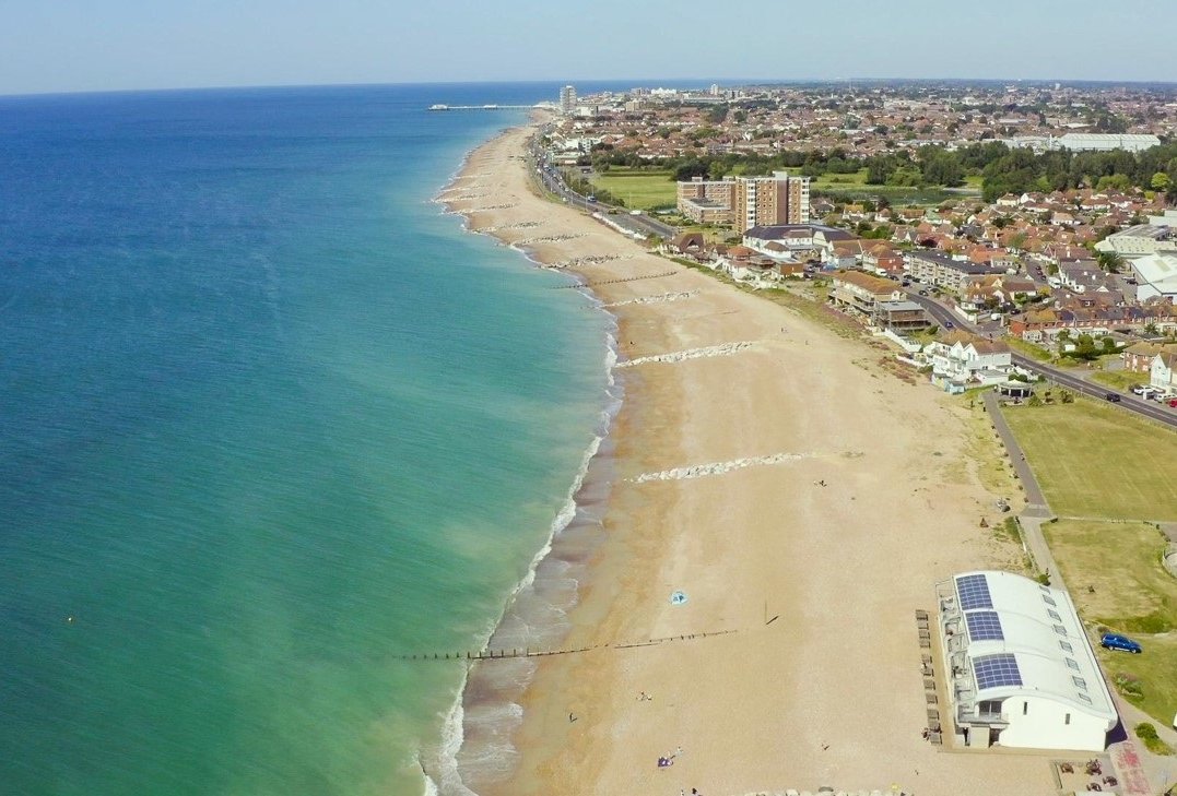 Adur and Worthing District Councils-Sussex Bay ©Sussex Bay aerial view (Worthing)