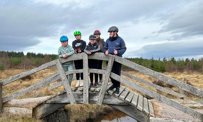 Articulate Cultural Trust (ACT)-Five young care experienced people standing on Abriachan Bridge.jpg