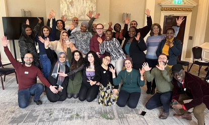 Group of people at a 'reimagining leadership' residential hosted by Common Purpose and Makani Cambridge