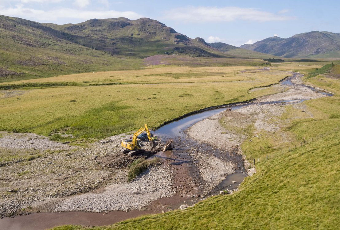 Spey Catchment Initiative-The River Calder Restoration Project has been at landscape-scale, benefitting biodiversity and making this upland glen more sustainable to climate change