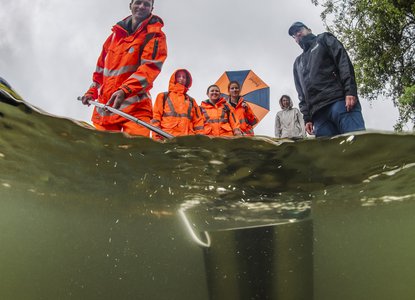 The Rivers Trust - Thames Rivers Trust, checking water quality (credit: Paul Colley)