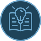 Notebook and lightbulb