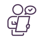 Person writing a note