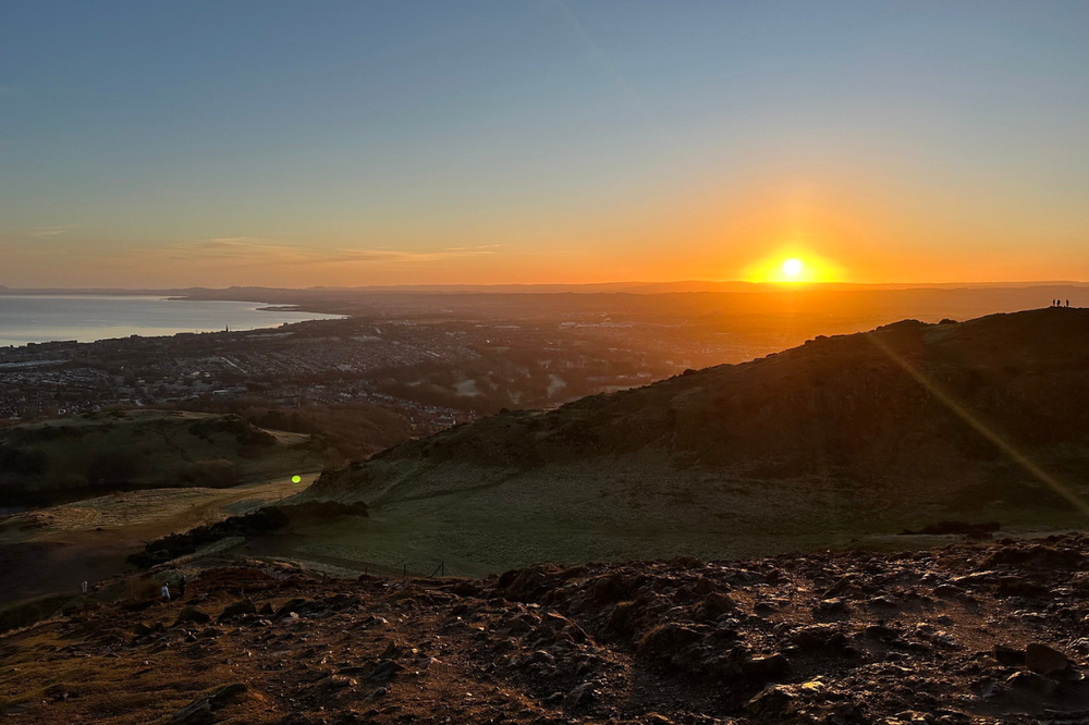 Sunrise in Edinburgh