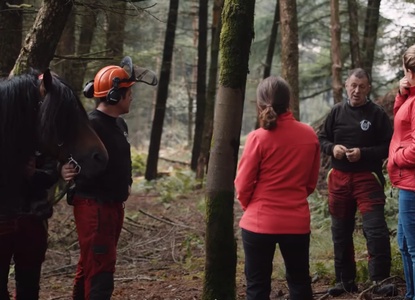 Woodland Trust-Smithills Estate-discussing forestry